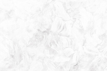 Obraz premium Soft white background. Gray paint smudges background. Random lines texture. Brush pattern. Grunge smear. Decorative aristic paint smudge closeup.