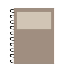 Sketchbook in flat style for stationery decoration