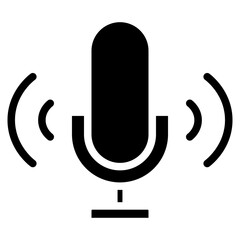 microphone glyph 