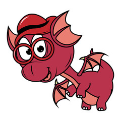 cute dragon animal cartoon