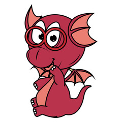 cute dragon animal cartoon