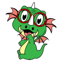 cute dragon animal cartoon