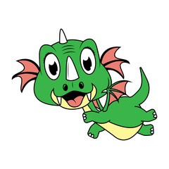 cute dragon animal cartoon