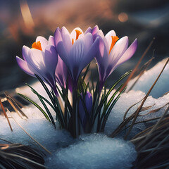 Snowdrops.1 Spring wildflowers.