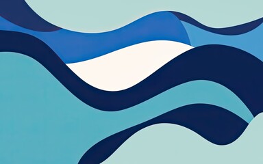 Liquid color background design. Blue elements with fluid gradient. Dynamic shapes composition. Illustration