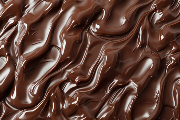 Liquid chocolate texture top view
