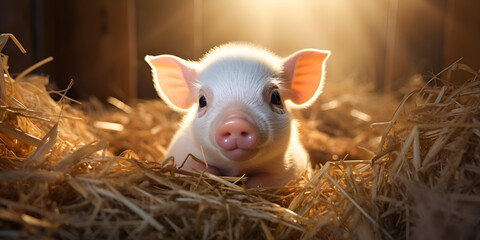 Amazing photo of pig highly detailed cinematic