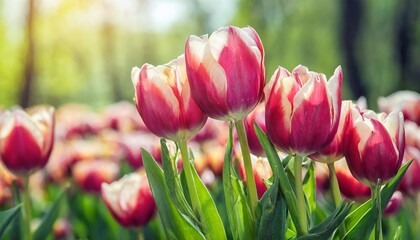 spring tulip flowers