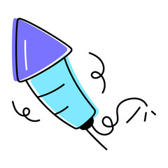 Birthday Celebration Doodle Icon