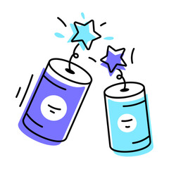 Birthday Celebration Doodle Icon