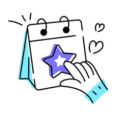 Happy Birthday Doodle Icon