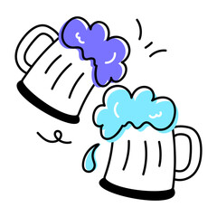 Birthday Celebration Doodle Icon