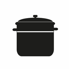 saucepan icon, cooking and kitchen concept, illustration,  flat symbol