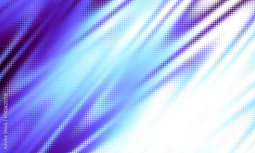 Aufkleber blue and white gradient halftone dots background. vector illustration. abstract pop art style dots o
