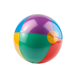 inflatable beach ball on isolated background