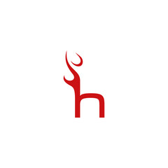 letter h fire design