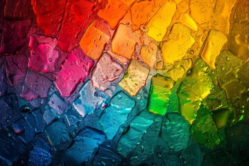 Colorful Rainbow flashy Copy Spcae Design. Vivid phenomenal wallpaper sashiko abstract background. Gradient motley abstract art lgbtq pride colored neon illustration stipple - obrazy, fototapety, plakaty