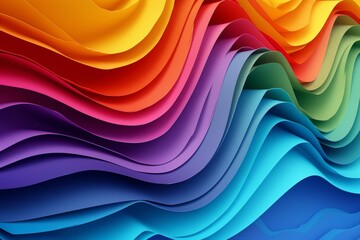 Colorful Rainbow shibori Copy Spcae Design. Vivid salmon wallpaper vertical abstract background. Gradient motley wicker lgbtq pride colored neon illustration haphazard