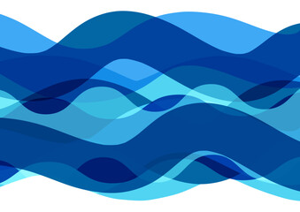 Abstract background with a blue waves pattern - 742643714