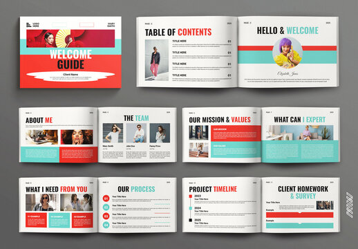 Client Welcome Guide Template Landscape