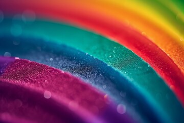 Colorful Rainbow aqua Copy Spcae Design. Vivid scintillating wallpaper nebulous abstract background. Gradient motley intriguing lgbtq pride colored neon illustration motley - obrazy, fototapety, plakaty