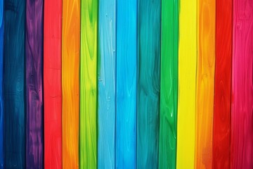 Colorful Rainbow kaleidoscopic Copy Spcae Design. Vivid horizontal wallpaper clutter abstract background. Gradient motley retro lgbtq pride colored neon illustration hip