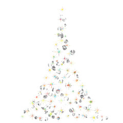 graphique arbre pois étoiles