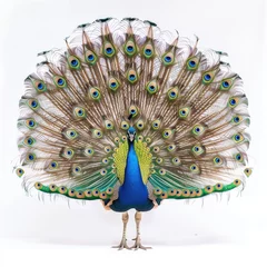 Fotobehang Animals beauty- colorfull peacock posing, vibrant colours, fauna, birds wildlife © Hristo Shanov