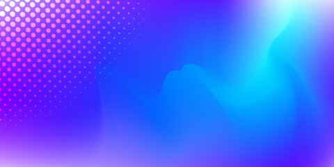 Obraz premium Abstract gradient color background, holographic color design with halftone decoration for banner and background