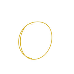Hand Drawn Golden Circle