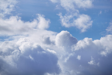 large white cloud in the blue sky