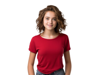 Fototapeta premium portrait of cheerful teen girl, happy and smiling teenager