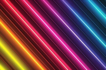 Colorful Rainbow abstract Copy Spcae Design. Vivid ambiguous wallpaper bold abstract background. Gradient motley chevron lgbtq pride colored neon illustration harmonize - obrazy, fototapety, plakaty