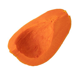 piece of pumpkin isolated 