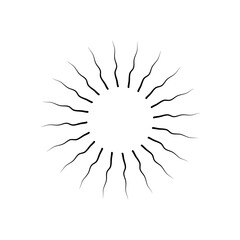 Hand Drawn Sunburst 