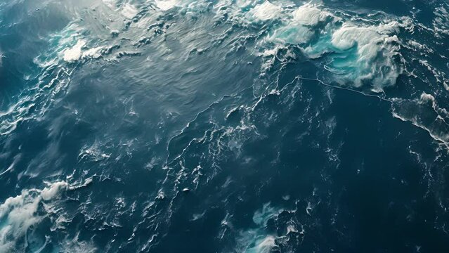 A satellite image captures the vast ocean with a shipping lane marked out denoting the area where ships must adhere to stringent environmental regulations.