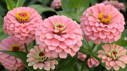 Pink Zinnia flower.