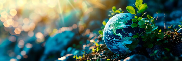 Global climate concept photo symbolizing joint efforts to address climate change and promote sustainable practices.