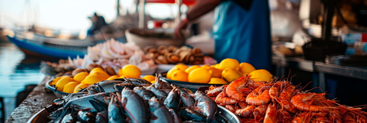 A seafood market that supports fisheries and prioritizes environmental conservation.