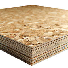 OSB boards. Isolated OSB on white background