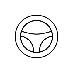 Steering Wheel icon vector. Machine control illustration sign. Steer symbol or logo.
