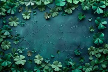 Shamrock-Themed St. Patrick's Day Backdrop For Festive Celebrations
