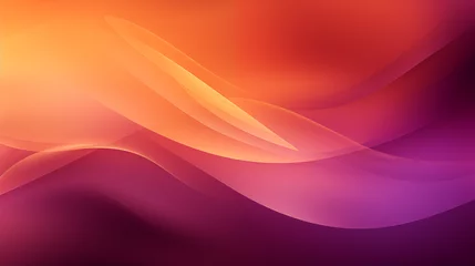 Wandcirkels plexiglas Fluid Abstract Waves in Warm Tones © Paul Peery