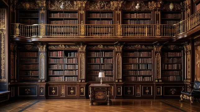 reference library shelves