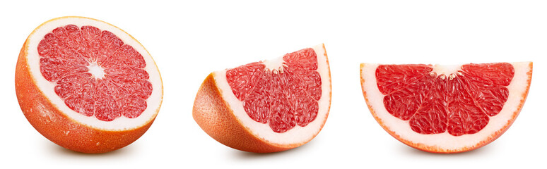 Isolated grapefruit with leaf