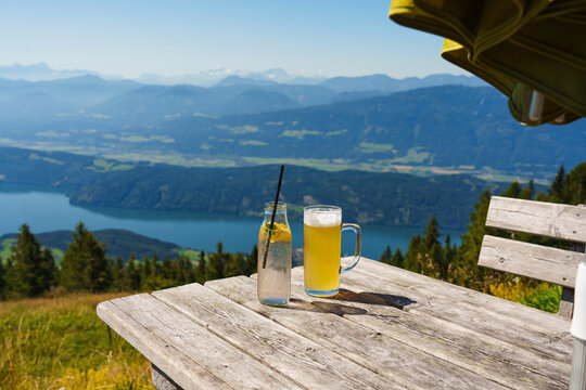 Beer and soft drinks in the Alps