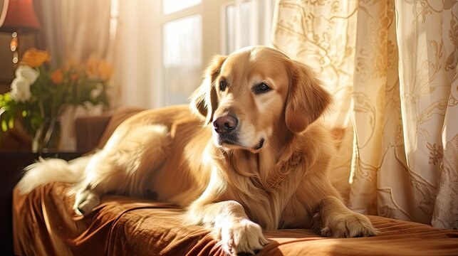 trag dog in home