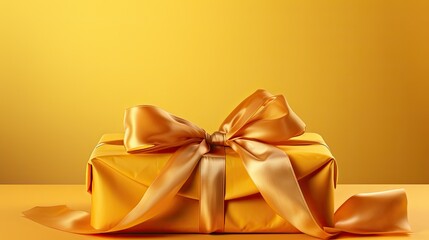 bright package yellow background