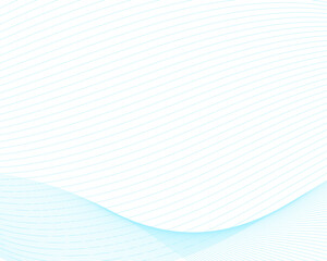 Wave business blue curve lines on transparent background. Abstract wavy ocean line and future technology, business, voice, sound, music, poster, banner background. Vector illustration.