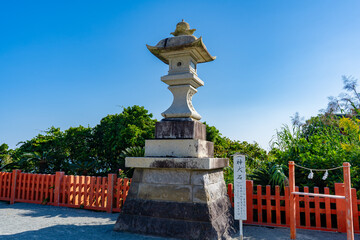 鵜戸神宮の神犬石の風景（日南市）